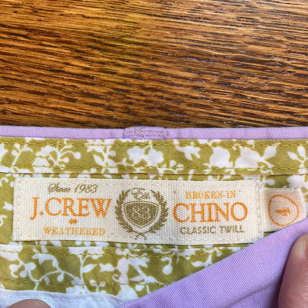J. Crew Purple Chino Shorts - Picture 2 of 2